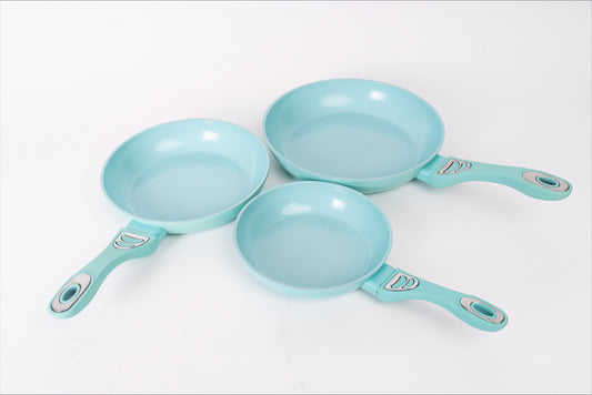 Juego de 3 Sartenes Color Jade