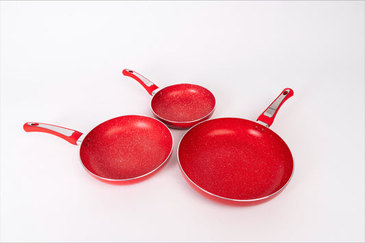 Juego de Sarténes 3x1 rojo