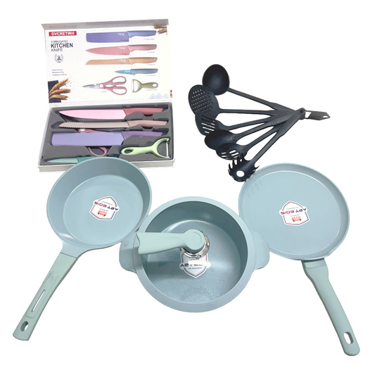 Triplepack Comal Antiadherente | Set de Sarten, Comal y Olla